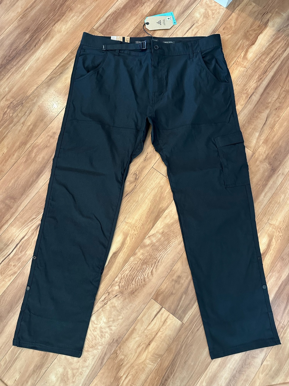 NWT prAna Stretch Zion Slim Pant II Black 40x32 Hiking Outdoor